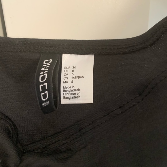 Black Over the Shoulder Dress - Picture 3 of 3